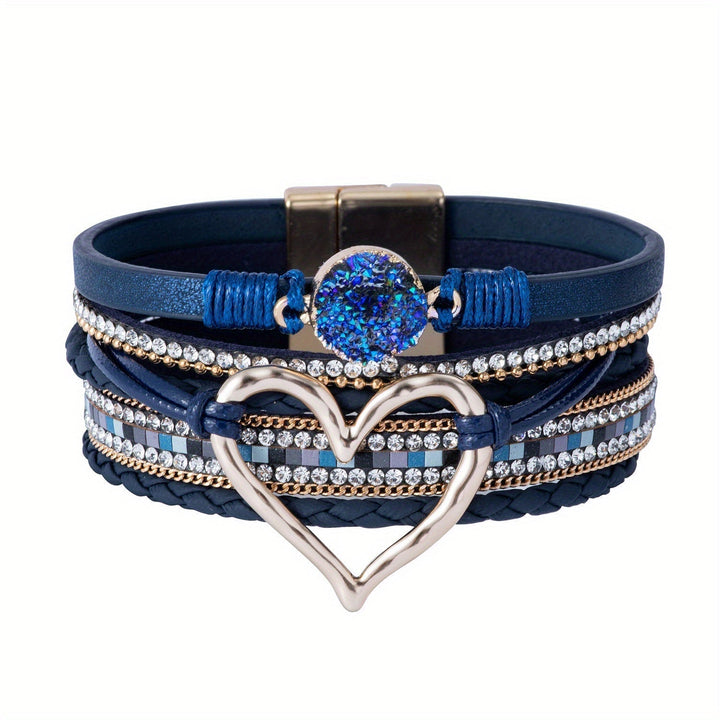 Bracciale Boho Multistrato in Pelle