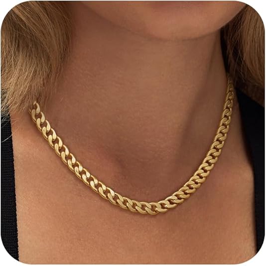 Collana chunky a maglie cubane