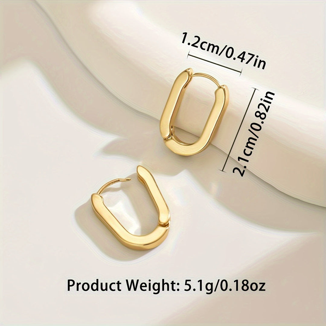 Orecchini a cerchio geometrici eleganti