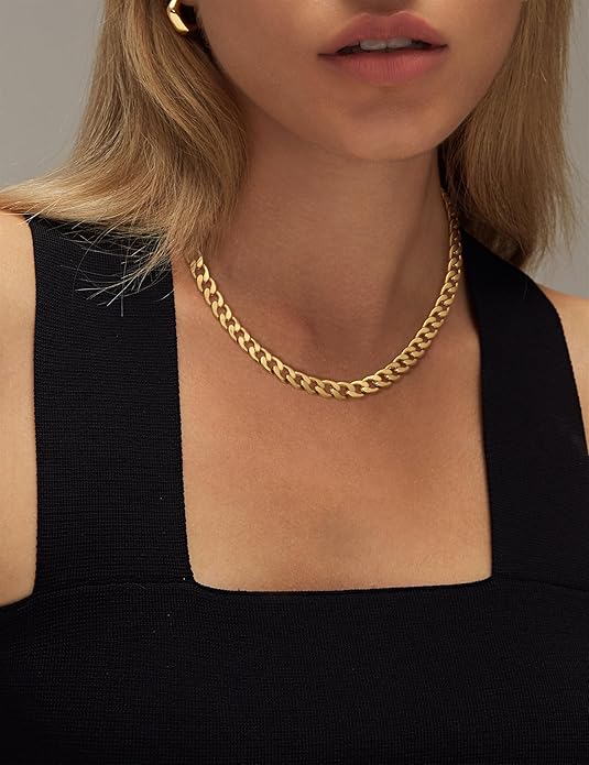 Collana chunky a maglie cubane