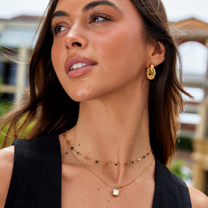 Collana Minimal con Pietra