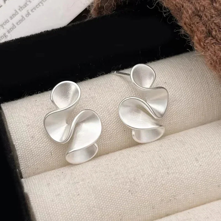 Orecchini a Fiore in Argento e Oro 18K