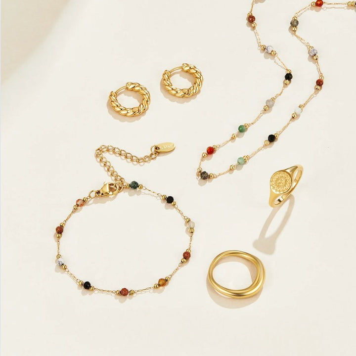 Collana Minimal con Pietra