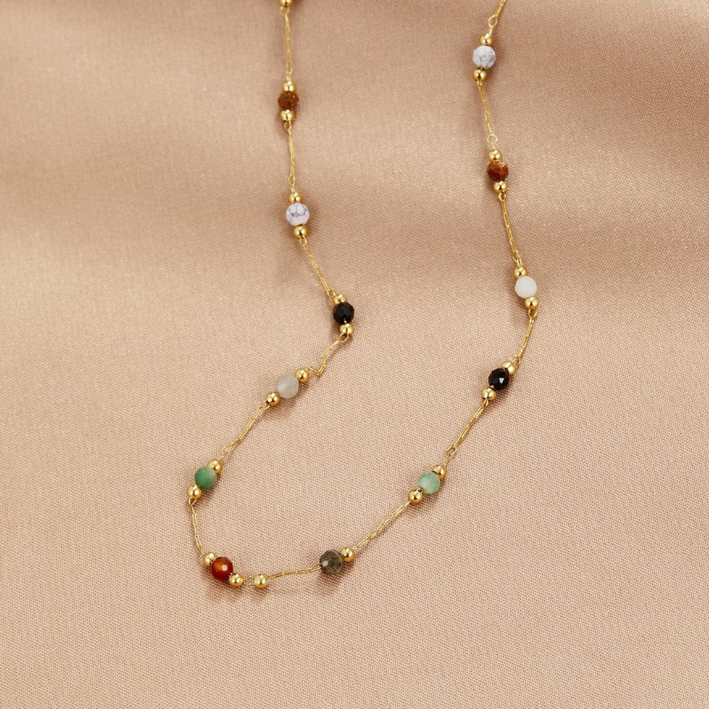 Collana Minimal con Pietra