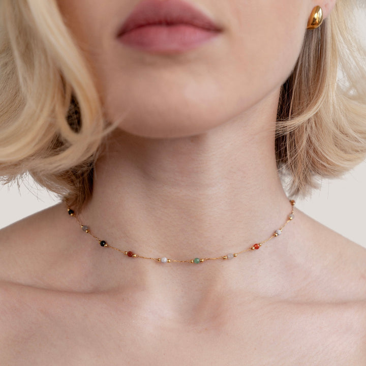 Collana Minimal con Pietra